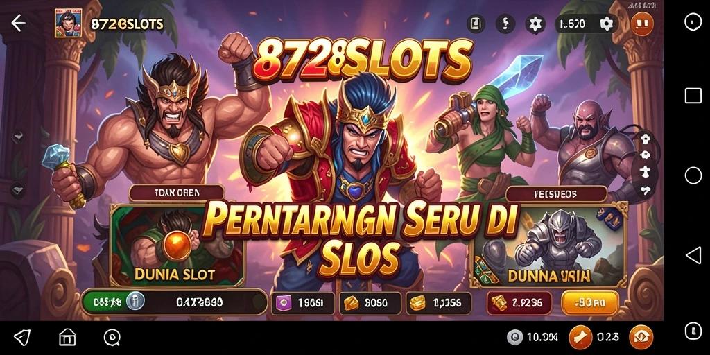 Tampilan gameplay seru dalam 8728SLOTS dengan pertarungan yang mendebarkan.