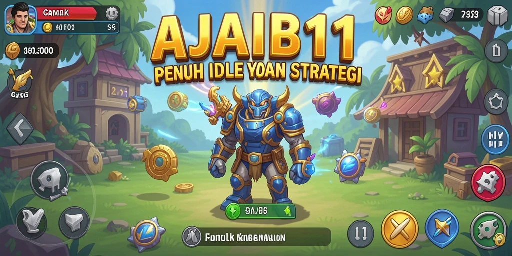 Tampilan gameplay AJAIB11 yang menarik dengan elemen Idle.