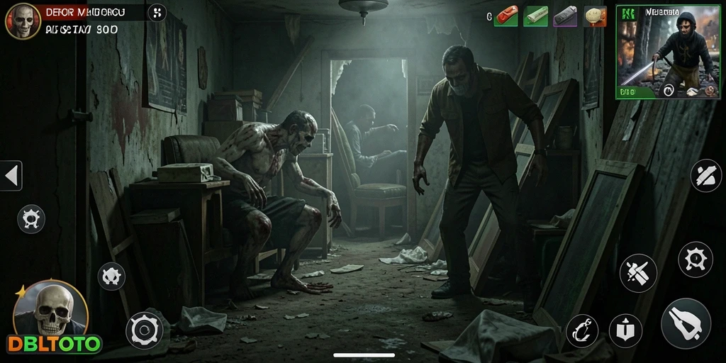 Tangkapan layar menampilkan suasana mencekam dari gameplay DBLTOTO.