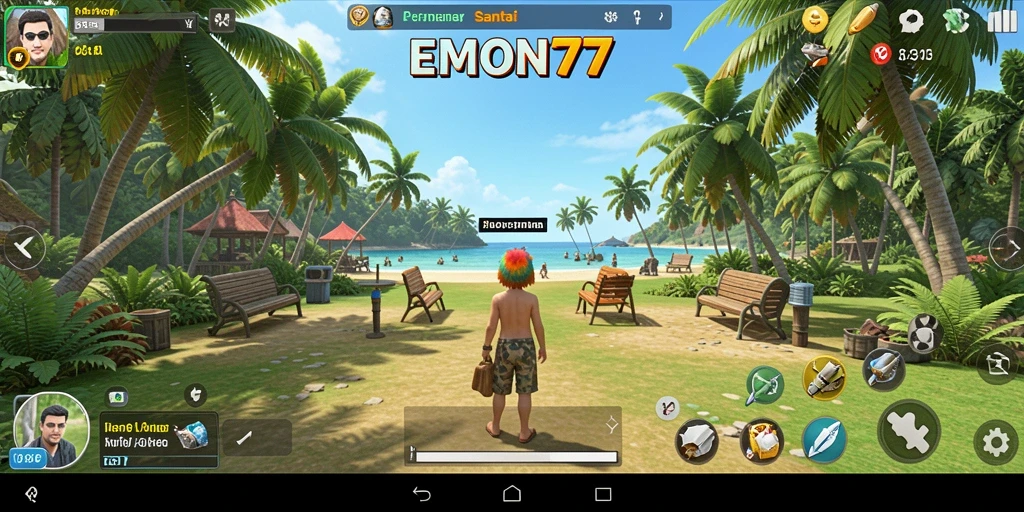 Tangkapan layar gameplay menarik dari EMON77 yang menghibur.