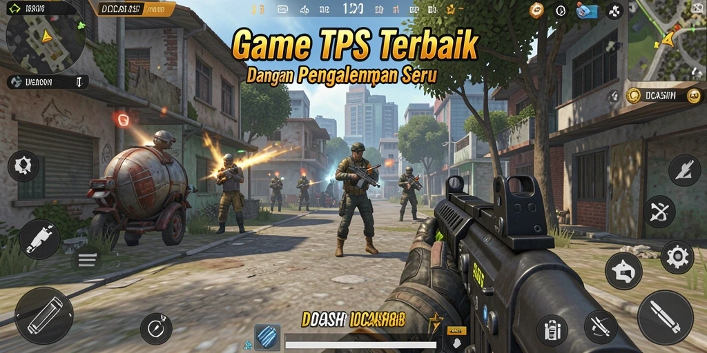 Screenshot gameplay IDCASH88 menampilkan aksi tembak-menembak yang mendebarkan.