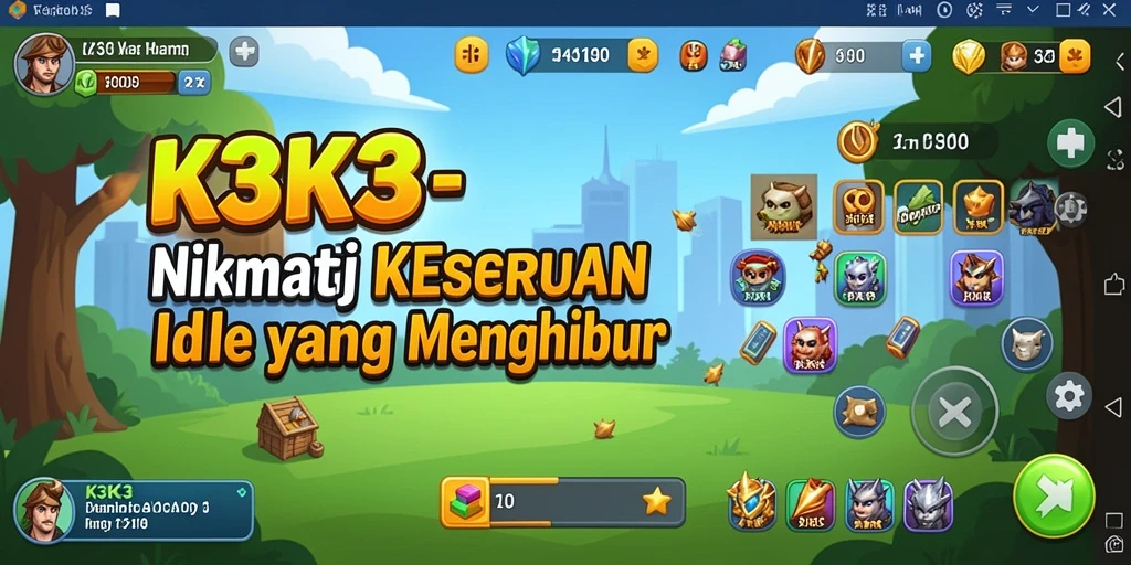 Screenshot K3K3 menampilkan gameplay Idle yang seru dan menarik.