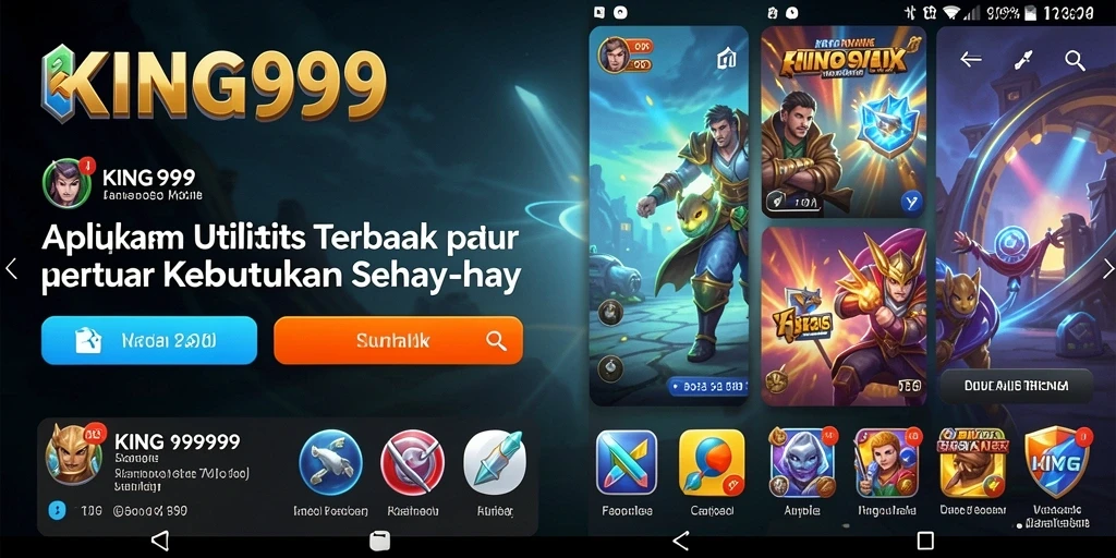 Tampilan antarmuka KING999 yang intuitif dan efisien.