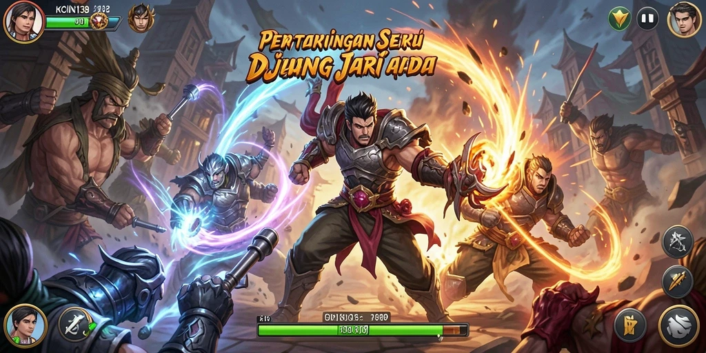 Tampilan gameplay KOIN138 yang mendebarkan dan menarik.