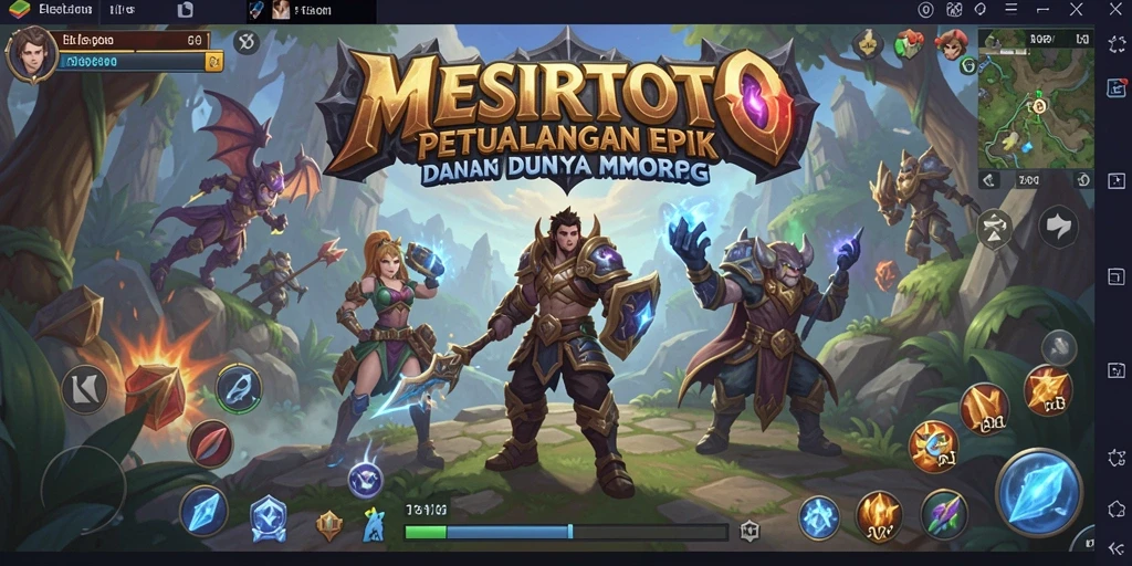 Tampilan gameplay <strong>MESIRTOTO</strong> yang menampilkan aksi seru dan petualangan epik.