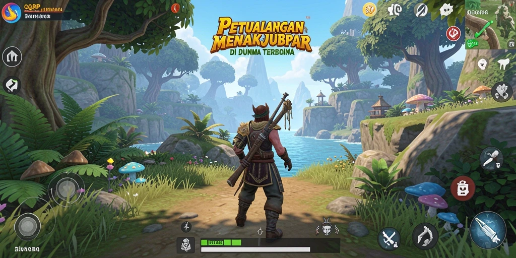 Menampilkan eksplorasi seru di dunia terbuka QQRP.