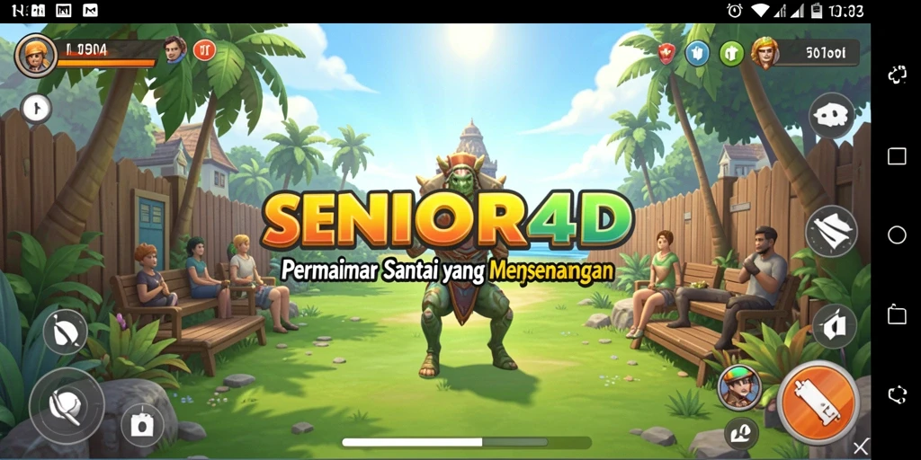 Gameplay seru dalam SENIOR4D yang mudah dipahami.