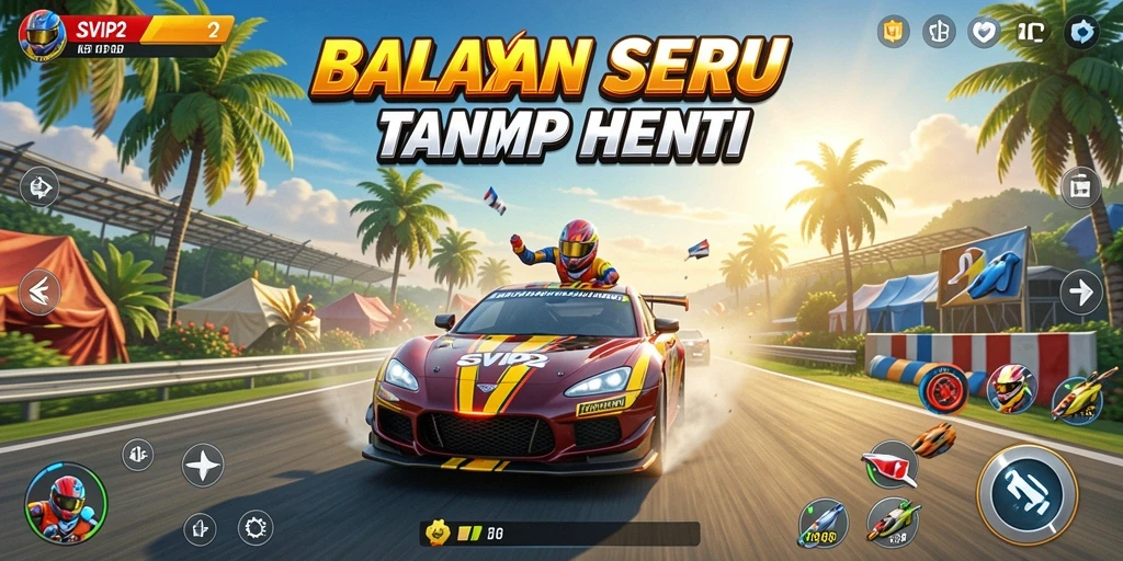 Tampilan menarik dari gameplay Racing di SVIP2.